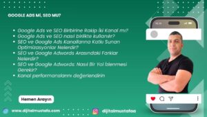 Google Ads mi, SEO mu