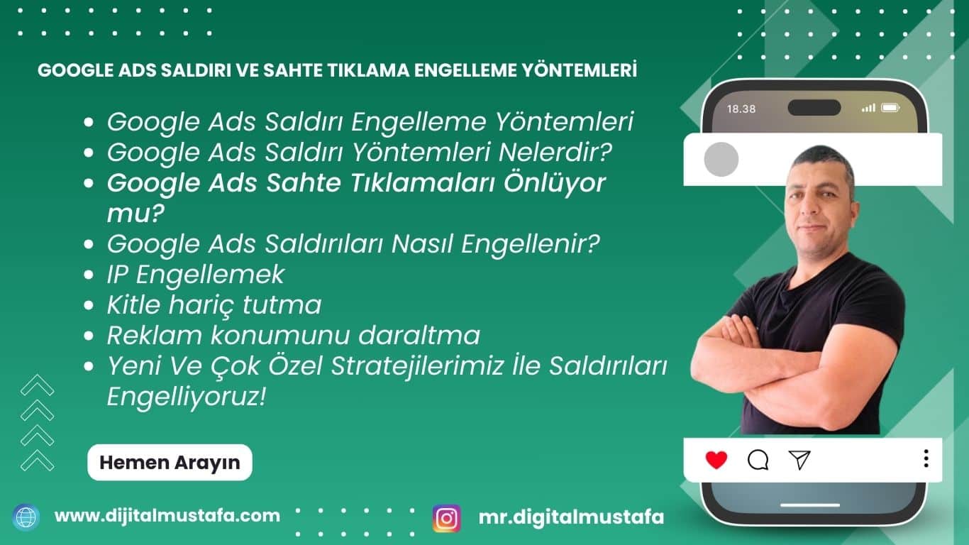 Google ads sahte tıklama engelleme